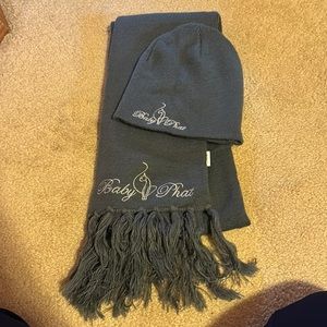 Hat with scarf